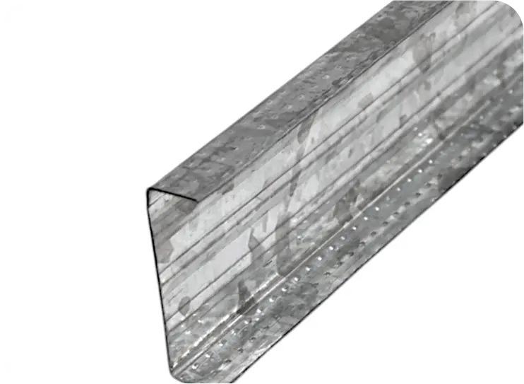 Ángulo metálico galvanizado para estructura de tumbado en construcción ligera – Gyptech