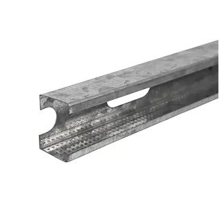 Perfil metálico tipo STUD para estructura de pared en sistemas de construcción con gypsum