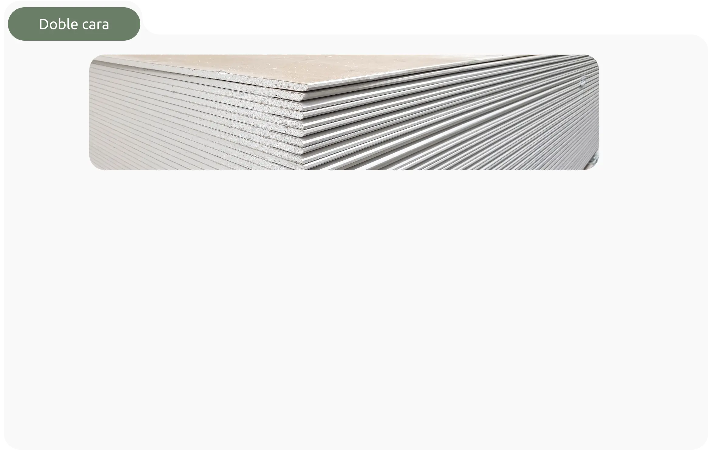 Placas de yeso apiladas para sistema de pared con doble cara en construcción liviana
