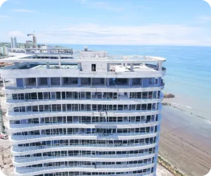 Proyecto Gyptech Edificio en altura frente al mar construido con sistema de paneles de yeso